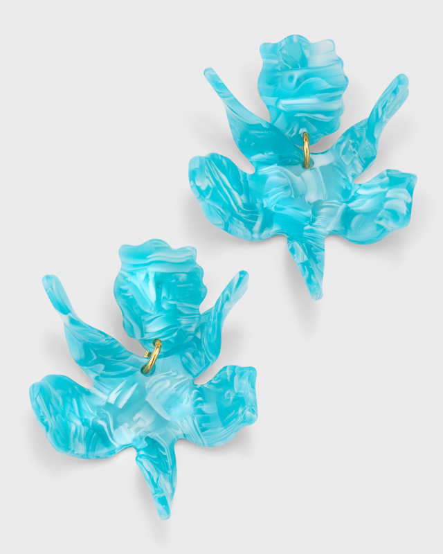 Small Paper Lily Earrings